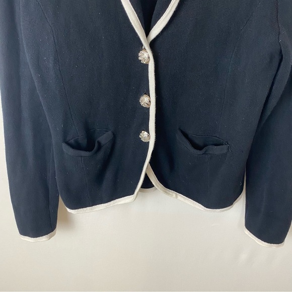 Lauren Ralph Lauren Button Down Collared Cardigan Sweater Size Medium - Picture 3 of 6